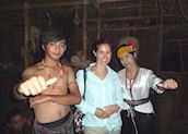 Hannah with a locals in...